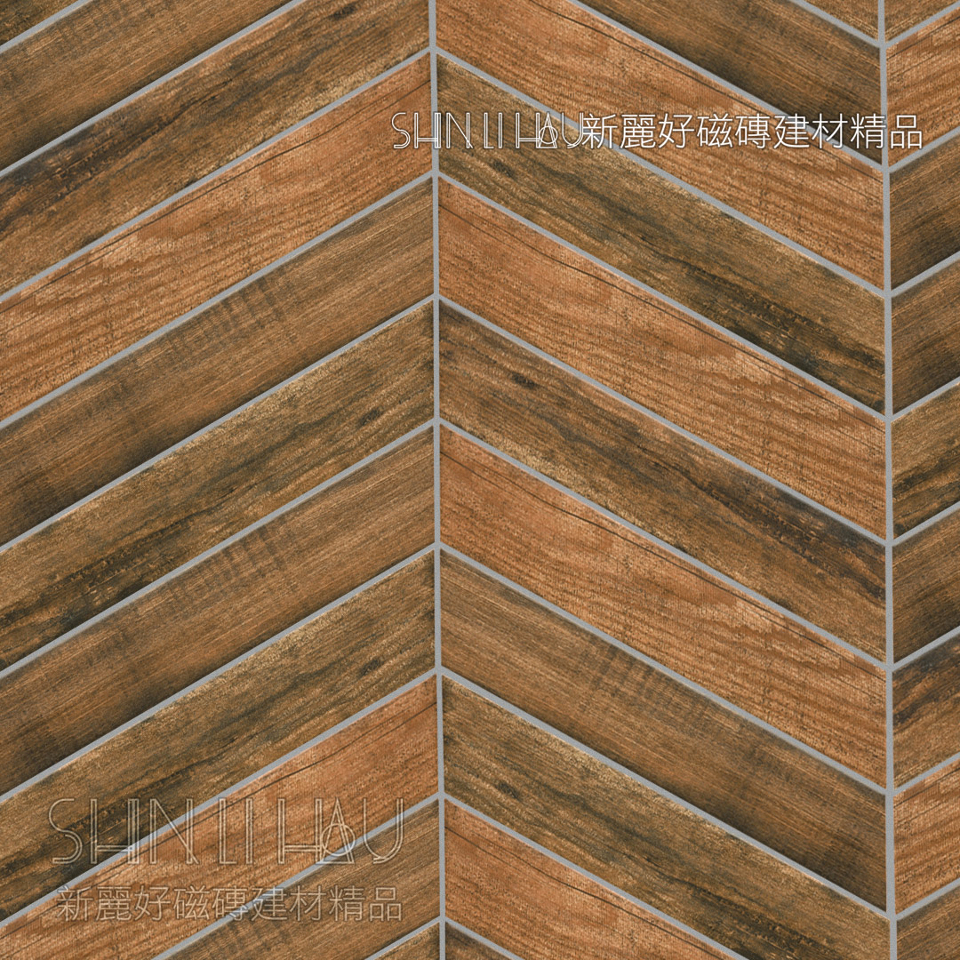 斜角木紋磚-木石築享 - 木石棕