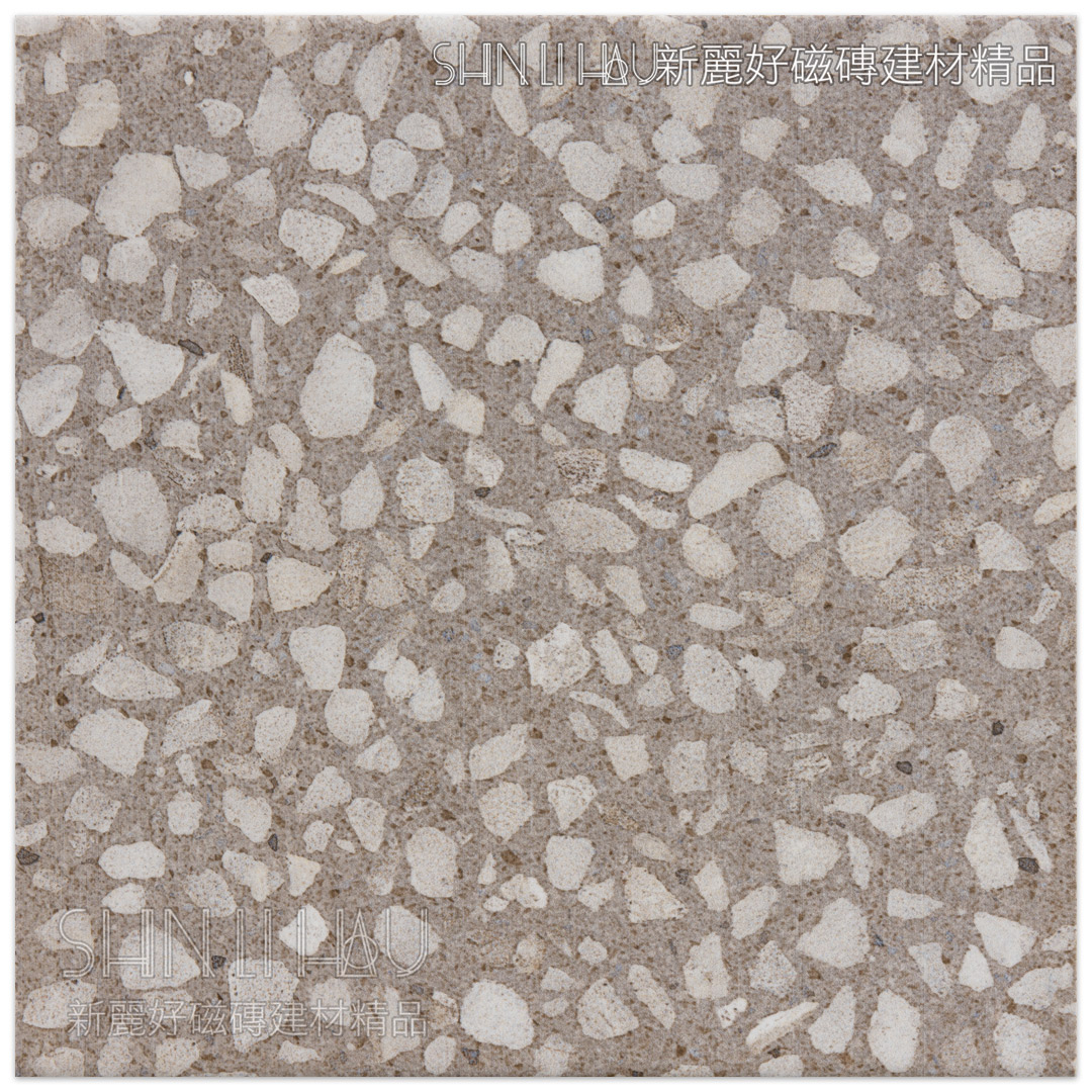 地板磁磚特價-奧彩磨石子地磚 每坪特價3200元 - 深灰